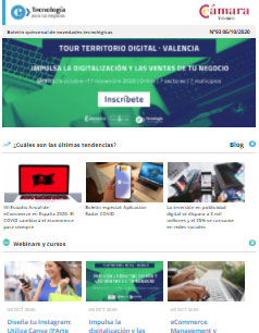 ¿Cómo impulsar la digitalización y las ventas de tu negocio? Fórmate con el Tour Territorio Digital – Valencia. Boletín nº93