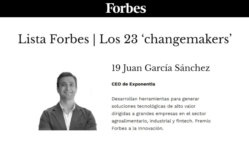 Juan García Sánchez, CEO de Exponentia, en la lista Forbes