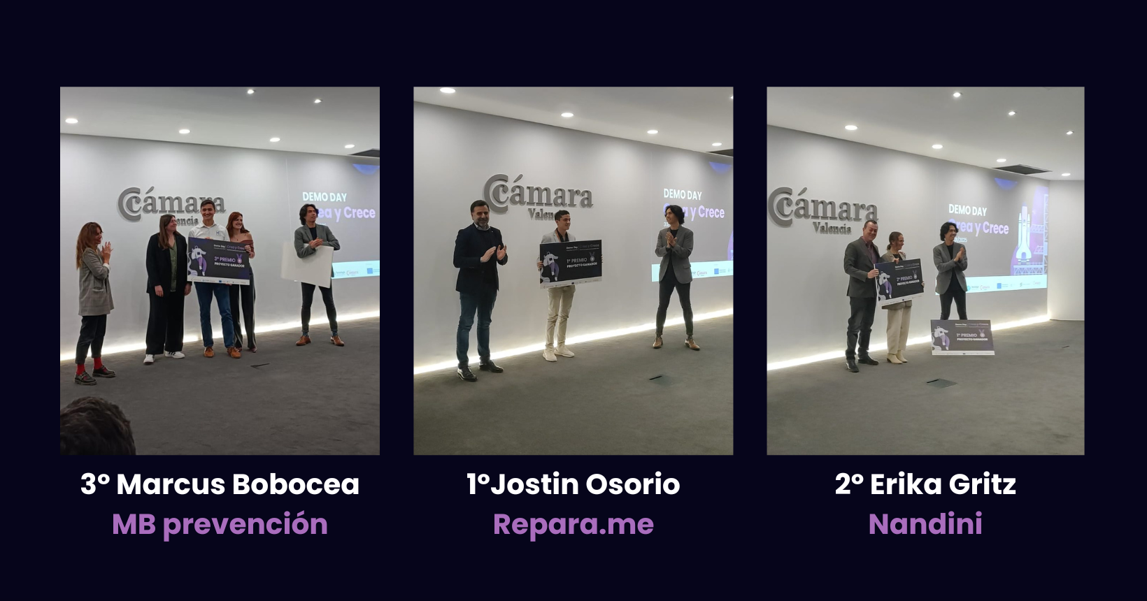 Ganadores Demo Day Crea y Crece