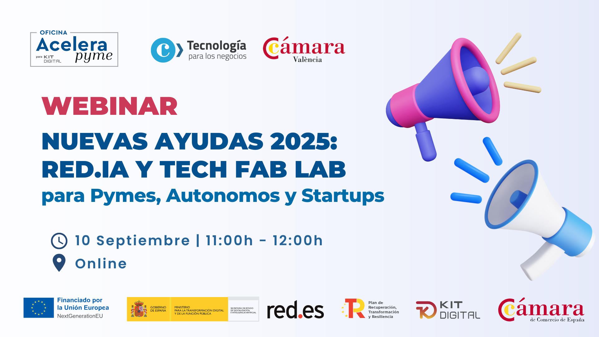 Nuevas ayudas 2025: RED.IA y Tech Fab Lab