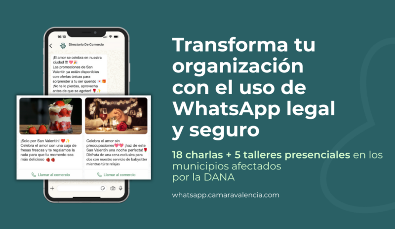 TICNegocios impulsa Jornadas sobre WhatsApp en municipios afectados por la DANA