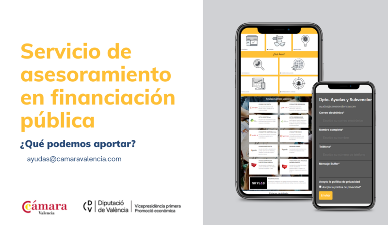 Cámara Valencia refuerza su servicio de ayudas para pymes y autónomos
